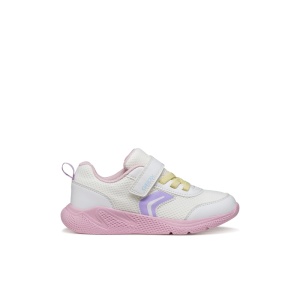 Geox Pantofi sport fete Sprintye White Pink J36FWB-01454-C0406 încălțăminte copii bigstep