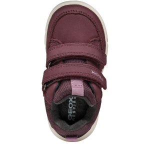 Pantofi sport impermeabili fete Geox Hyroo Wpf Burgundy Rose — vedere de sus