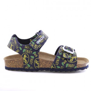 Sandale Baieti Ghita B.B Navy Fluo Yellow