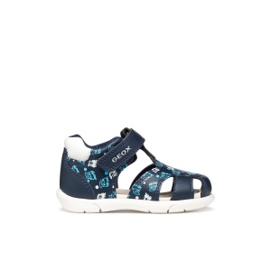 Sandale baieti Sandal Zapito Boy Dk Navy White - Img 2