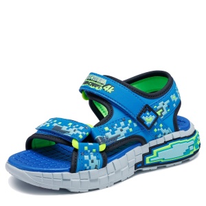 Sandale băieți Skechers Mega Splash 4K Blue — vedere laterală detaliată
