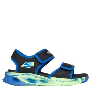 Sandale băieți Skechers Sola Glow Sandal Black Blue