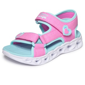 Skechers Sandale fete 303114L/PKTQ Heart Lights Sandals-Sugar încălțăminte copii bigstep