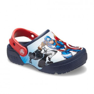 Crocs Sandale plaja Baieti Crocs Avengers Patch Clog T Navy incaltaminte copii bigstep