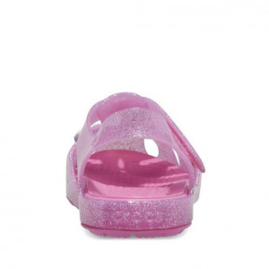 Sandale plaja Fete Crocs Isabella Charm Sandal K Pink Lemonade - Img 7