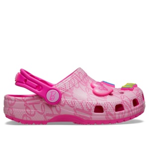 Sandale plaja fete Crocs Mattel Pink Barbie încălțăminte copii bigstep