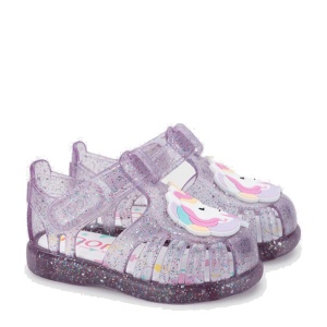 Sandale plajă fete Igor Tobby Unicornio Malva Multi Glitter