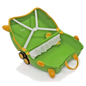 Valiza copii Trunki Glide Tilly Green - TRU-SUI-WW-TG-CW - deschisa