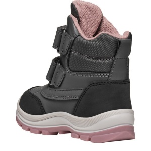 Apreschi impermeabil fete Geox Flanfil Girl B Abx Anthracite Dk Pink — vedere din spate