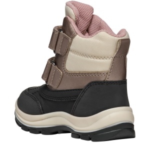 Apreschi impermeabil fete Geox Flanfil Girl B Abx Black Dk Beige — vedere din spate