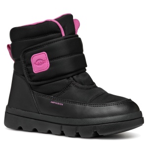 Apreschi impermeabil fete Geox J Willaboom Girl BA Black Fuchsia — vedere în perspectivă