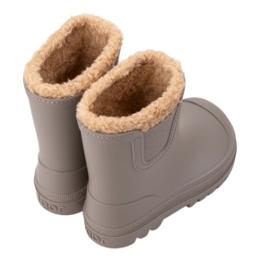 Igor Cizme de zapada imblanite copii Verona Borreguito Taupe (barefoot+wide) incaltaminte copii bigstep