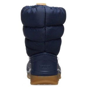 Cizme de zapada impermeabile imblanite baieti Crocs Neo Puff Boot Navy incaltaminte copii bigstep