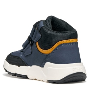 Ghete baieti Flexyper Mini Boy Denim/Orange - B666GA/0MEBC/C4J2T - din spate