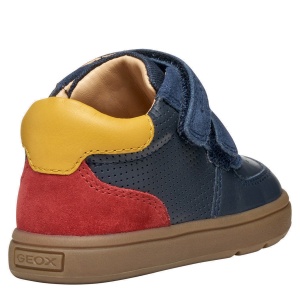 Ghete băieți Geox Biglia Navy Red — vedere din față