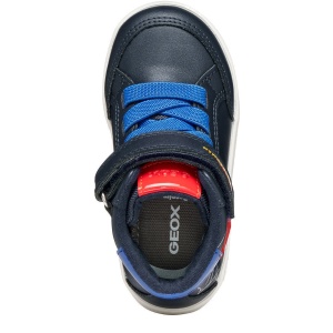Ghete băieți Geox Eclyper Superman Navy Royal — vedere de sus