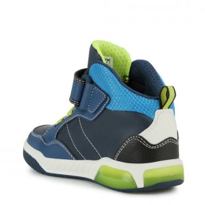 Ghete Baieti J Inek B.D Navy Lime colectia Geox Respira