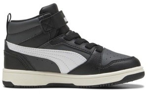 Ghete baieti Rebound V6 Mid AC+ PS PUMA Black