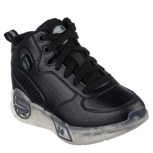 Ghete băieți Skechers S-Lights Remix Black - Img 2