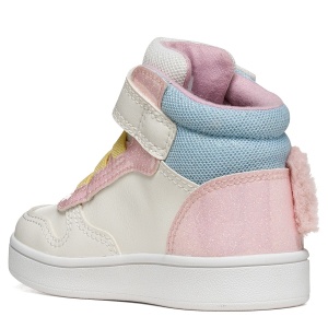 Ghete fete Geox Eclyper Girl White/Pink - B665MB/0BCQ6/C0406 - spate