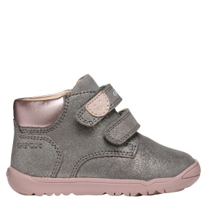 Ghete fete Geox Macchia Girl Grey Rose