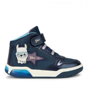 Geox Ghete Fete J Inek G.C Navy Lilac incaltaminte copii bigstep