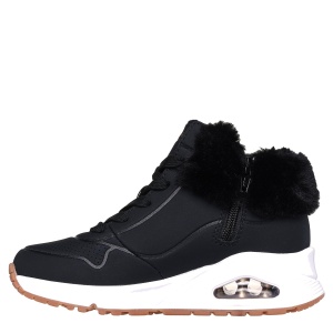 Ghete fete Skechers Uno Fall Air Black - Img 3
