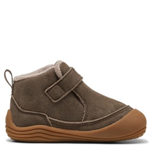 Ghete imblanite baieti Puma Kitten Mid Premium V Inf Matte Bronze-Mouse Gray - 407459/01 - din fata
