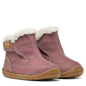 Ghete imblanite fete Macchia Girl Dk Pink Nubuc - B664PC/00033/C8006 - perechea