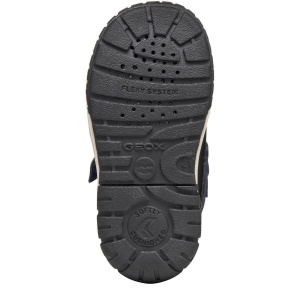 Ghete îmblănite impermeabile băieți Geox Omar WPF Black Navy — talpa