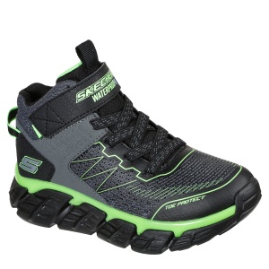 Ghete impermeabile băieți Skechers Tech Grip High Surge Charcoal Black