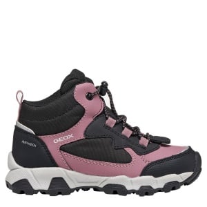 Ghete impermeabile fete Geox Magnetar G. B Abx Girl Dark Rose/Black