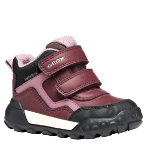 Ghete impermeabile fete Geox Trekkyup Girl B Abx Burgundy Rose — vedere în perspectivă