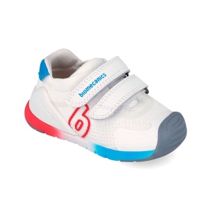 Biomecanics Pantofi baieti 262137-A316 Blanco Y Rojo încălțăminte primii pasi bigstep