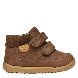 Pantofi băieți Geox Macchia Boy Dark Brown
