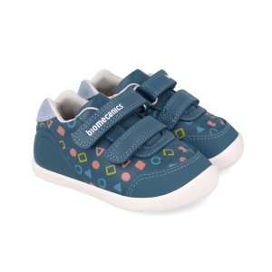 Biomecanics Pantofi barefoot baieti 262166-A556 Petrol încălțăminte primii pasi bigstep