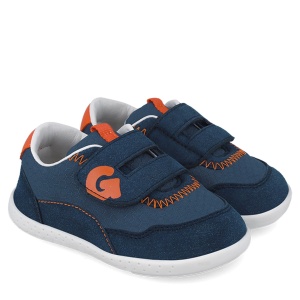 Pantofi barefoot băieți Garvalin 252335 Bleumarin - Img 2