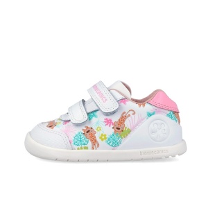 Biomecanics Pantofi barefoot fete 262156-A050 Blanco încălțăminte primii pasi bigstep