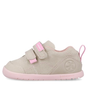 Pantofi barefoot fete Biomecanics Beige Y Rosa - Img 5