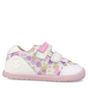 Pantofi barefoot fete Biomecanics Blanco Multi