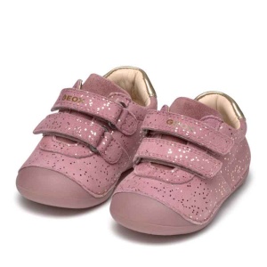 Geox Pantofi bebelusi Tutim Pink Platinum B9440B-007NF-C8233