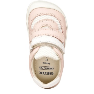 Pantofi fete Geox Steppieup Girl Lt Rose White — vedere de sus
