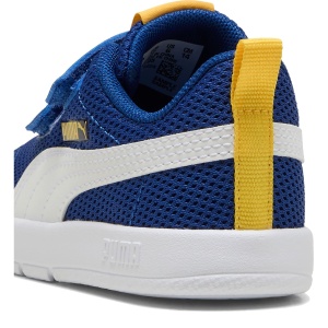 Pantofi sport băieți Courtflex V3 Mesh Inf Clyde Royal PUMA White — detaliu călcâi