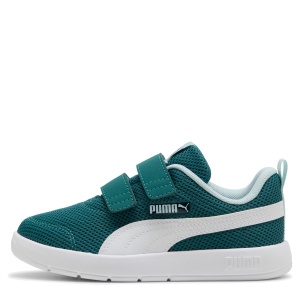 Pantofi sport băieți Courtflex V3 Mesh PS Emerald Ice-Puma White — vedere laterală