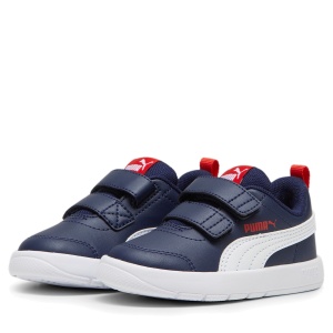 Pantofi sport baieti Courtflex V3 V Inf PUMA Navy-PUMA White-PUMA Red - 310252/03 - de sus
