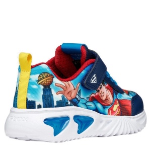 Pantofi sport băieți Geox Assister Boy Navy Lt Blue — vedere din față