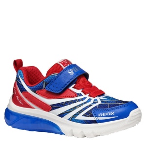 Pantofi sport băieți Geox Ciberdron Royal Red — vedere în perspectivă
