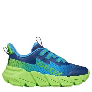 Pantofi sport băieți Geox Flexyper Fast Boy Lt Blue Lime