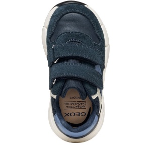 Pantofi sport băieți Geox Flexyper Mini Boy Navy/Dk Sky — vedere de sus