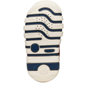 Pantofi sport băieți Geox Iupidoo Boy Navy Dk Red — talpa